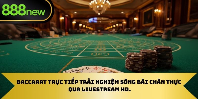 Baccarat trực tiếp trải nghiệm sòng bài chân thực qua livestream HD.